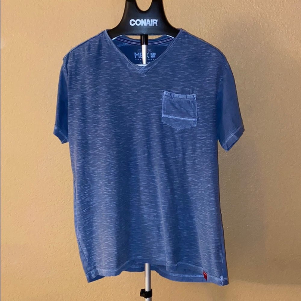 Blue V-Neck T-shirt